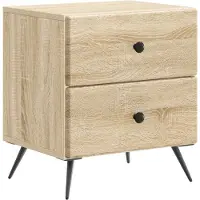 vidaXL Cabinet de chevet 2 pcs Chêne Sonoma 43 x 34,5 x 47,5 cm