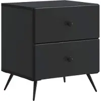 vidaXL Cabinet de chevet Noir 43 x 34,5 x 47,5 cm Bois d'ingénierie