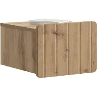 vidaXL Cabinet de chevet mural Chêne artisanal 33 x 34,5 x 24 cm