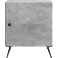 vidaXL Cabinet de chevet 2 pcs Gris béton 43 x 34,5 x 50 cm