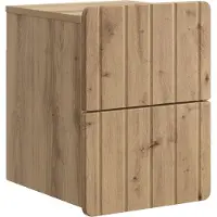 vidaXL Cabinet de chevet mural Chêne artisanal 33 x 34,5 x 43 cm