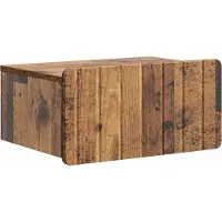 vidaXL Cabinet de chevet mural Bois ancien 49 x 34,5 x 24 cm