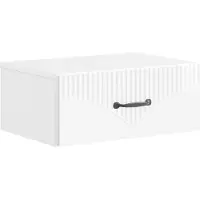 vidaXL Cabinet de chevet mural Blanc brillant 49 x 34,5 x 20 cm