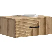 vidaXL Cabinet de chevet mural 2 pcs Chêne artisanal 49 x 34,5 x 20 cm