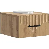 vidaXL Cabinet de chevet mural Chêne artisanal 34,5 x 33 x 20 cm