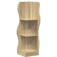 vidaXL Étagère d'angle Chêne Sonoma 34 x 33 x 102 cm Bois d'ingénierie