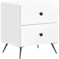 vidaXL Cabinet de chevet Blanc brillant 43 x 34,5 x 47,5 cm