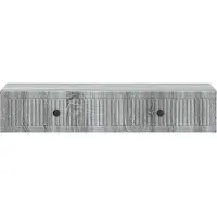 vidaXL Table d'appoint murale Gris Sonoma 87,5 x 34,5 x 17 cm