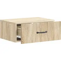 vidaXL Cabinet de chevet mural Chêne Sonoma 49 x 34,5 x 20 cm