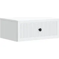 vidaXL Cabinet de chevet avec tiroir 2 pcs Blanc 49 x 34,5 x 20 cm