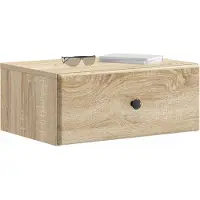 vidaXL Cabinet de chevet mural Chêne Sonoma 49 x 34,5 x 20 cm