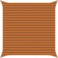 vidaXL Voile D'ombre Extérieure Orange Et Marron 4,5 X 4,5 M