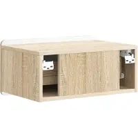 vidaXL Cabinet de chevet mural Chêne Sonoma 49 x 34,5 x 24 cm