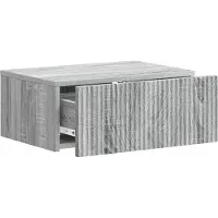vidaXL Cabinet de chevet mural 2 pcs Sonoma gris 49 x 34,5 x 20 cm