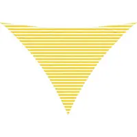 vidaXL Voile D'ombre Extérieure Jaune Et Blanc 5 X 5 X 6 M