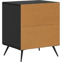 vidaXL Cabinet de chevet Noir 43 x 34,5 x 50 cm Bois d'ingénierie