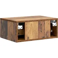 vidaXL Cabinet de chevet mural 2 pcs Bois ancien 49 x 34,5 x 20 cm