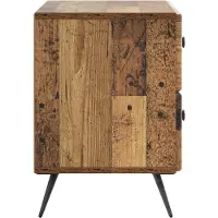 vidaXL Cabinet de chevet avec tiroir Bois ancien 62 x 34,5 x 47,5 cm