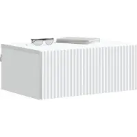 vidaXL Cabinet de chevet mural 2 pcs Blanc 49 x 34,5 x 20 cm