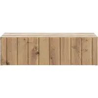 vidaXL Table d'appoint murale, 59 x 34,5 x 17 cm, en panneaux de particules