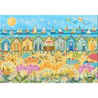 Pieces & Peace Puzzle Cabines de Plage - 1000 pièces