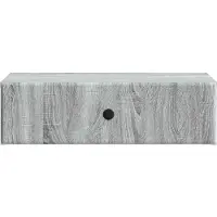 vidaXL Table d'appoint murale Gris Sonoma 59 x 34,5 x 17 cm