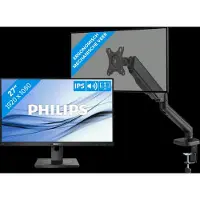 Philips 272B1G/00 + BlueBuilt Bras d'Écran PC Vérin à Gaz pour 1 Écran PC