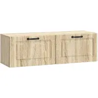 vidaXL Meuble TV mural en chêne Sonoma 98 x 31 x 30 cm