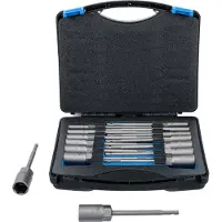 Bgs Jeu de douilles hexagonales extra-longues pour perceuses SW 5,5 - 19 mm 15 pces - 70147