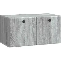 vidaXL Meuble TV mural 59,5 x 31 x 30 cm Gris Sonoma