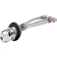 PLASTIMO 3 Hose Connectors Shower Water Tap Argenté