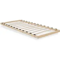 Homestyle4u Sommier à lattes 90x200 en bois pin massif Lattes de lit simple Cadre de lit à lattes