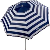 Aktive Parasol De Plage Windbreaker Beach Umbrella 8 Rods 220 Cm Marine