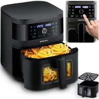 Berdsen Friteuse noire BD-661, haute performance et friture saine