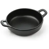 Super Merchant Poêles miniatures en mélamine, Plat à gratin, Noir