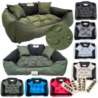 AIO Factory Lit pour chien KINGDOG parc 130x105 cm personnalisé imperméable vert