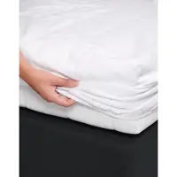 Essenza Drap-Housse Essenza Molton White (Coton)-140 x 220 cm