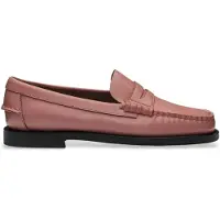 Sebago pour femme. 76112KW Mocassins en cuir rose Classic Dan (41), Plat, Aucun, Casuel