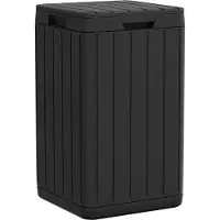 vidaXL Poubelle d'extérieur anthracite 38x38x65 cm PP