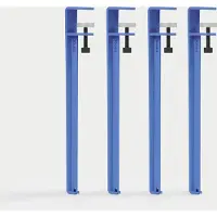TIPTOE Ensemble de 3 ou 4 Pieds de Table - 43 cm Azure Blue | Set of 4