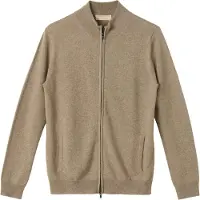 GOBI Cashmere Cardigan 'Women's Essential Cashmere Full-Zip Cardigan' beige foncé