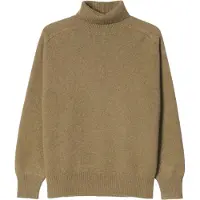 GOBI Cashmere Pull-over 'Unisex High-Neck Cashmere Sweater' olive