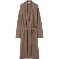 GOBI Cashmere Peignoir long 'Men's Cashmere Robe' taupe