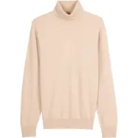 GOBI Cashmere Pull-over 'Men's Essential Turtleneck Cashmere Sweater' beige