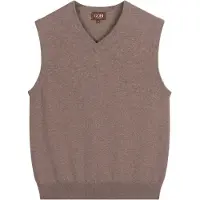 GOBI Cashmere Gilet 'Men's Essential V-Neck Cashmere Vest' taupe