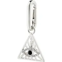 Pilgrim Pendentif noir / argent / transparent