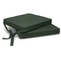 Beautissu Lot de 2 coussins de chaise Loft SK vert foncé, 45 x 40 x 5 cm