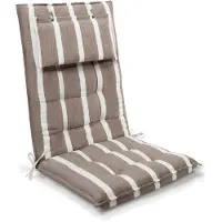 Beautissu Premium Coussin pour dossier haut Sun Sun-HL, 120 x 50 cm, blanc