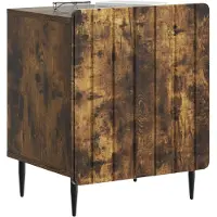 vidaXL Cabinet de chevet 2 pcs Chêne fumé 43 x 34,5 x 52 cm