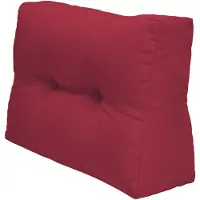 Beautissu Coussin de palette Coussin latéral d'extérieur ECO Elements, 60 x 40 cm, rouge